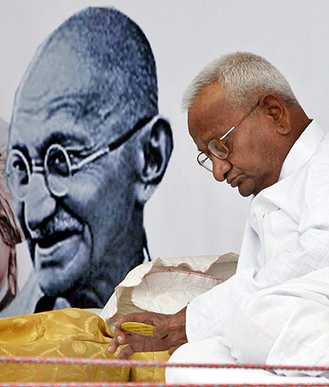 Anna Hazare is a Gandhian