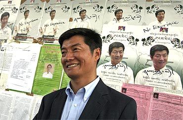 Tibetan government-in-exile prime ministerial candidate Lobsang Sangay