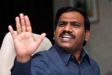 Former Telecom Minister A Raja, currently lodged in Tihar jail over 2G spectrum allocation scam