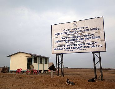 The proposed site of the Jaitapur nuclear plant in Ratnagiri district of Maharashtra