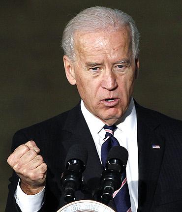 US Vice President Joe Biden speaks at the 30th Street Station in Philadelphia