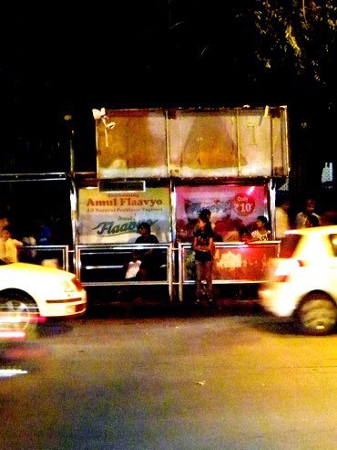The bus stop at Dadar, a month later
