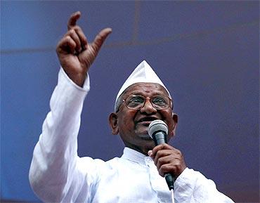 Social activist Anna Hazare