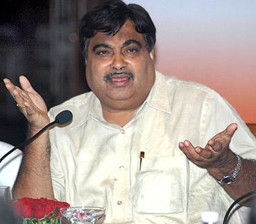 Party president Nitin Gadkari