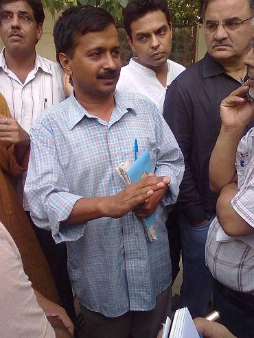 Team Anna member Arvind Kejriwal