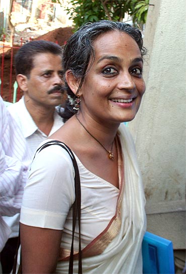 Arundhati Roy. Photograph: Uttam Ghosh/Rediff.com