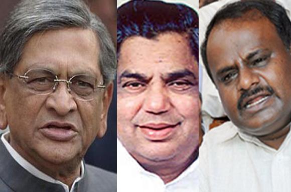 S M Krishna, H D Kumaraswamy and N Dharam Singh