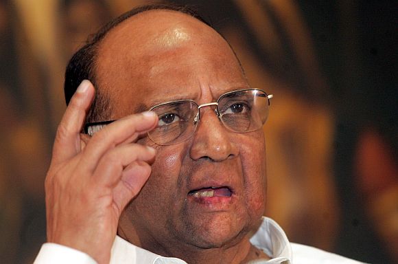 Nationalist Congress chief and Union Agriculture Minister Sharad Pawar