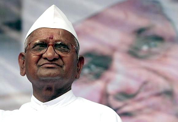 Anti-graft crusader Anna Hazare