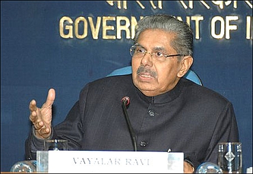 Union Minister Vayalar Ravi