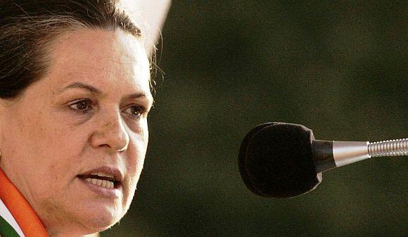 Congress president Sonia Gandhi