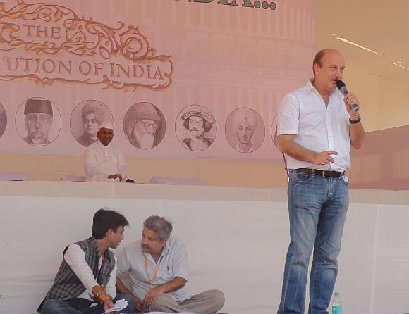 Anupam Kher at MMRDA grounds