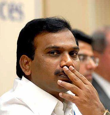 Former Telecom Minister A Raja