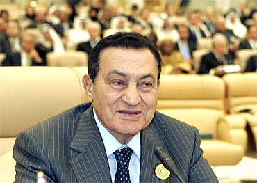 Egypt's President Hosni Mubarak attends the opening ceremony of the Arab summit in Riyadh in 2007