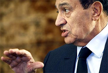 File picture of Hosni Mubarak