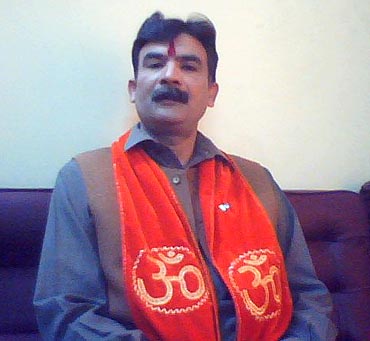 Haroon Sayab Diyal, chairman of the Pakistan Hindu Rights Movement