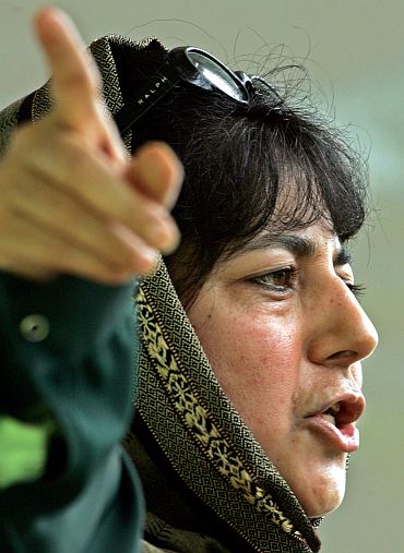 People's Democratic Party president Mehbooba Mufti