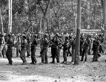 A file photo of a Maoist camp