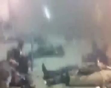 Victims of a bomb explosion are seen at Moscow's Domodedovo airport in this still image taken from mobile phone footage on Monday