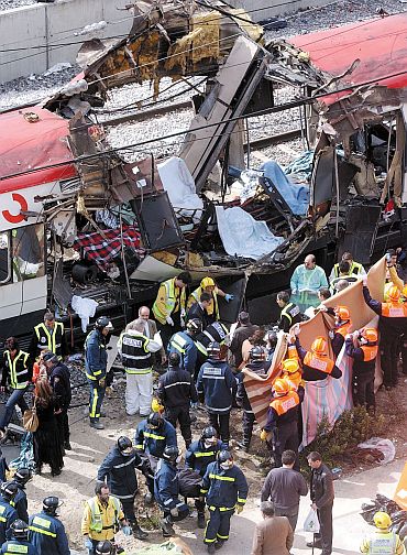 File photo of the Madrid blasts