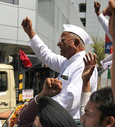 Social activist Anna Hazare