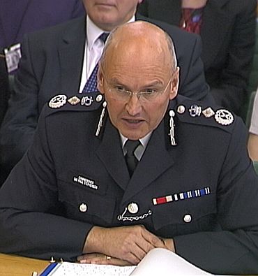 Outgoing Metropolitan Police Commissioner Paul Stephenson