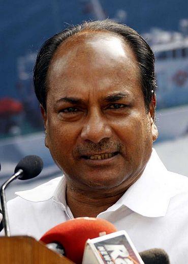 Defence Minister A K Antony