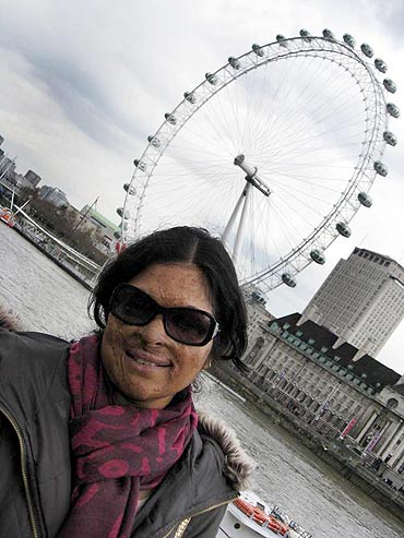 Shirin while on a visit to London