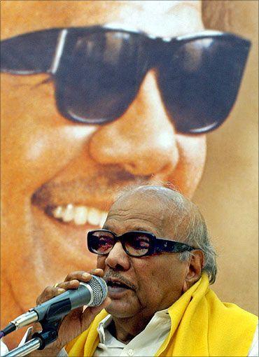 Dravida Munnetra Kazhagam chief M Karunanidhi