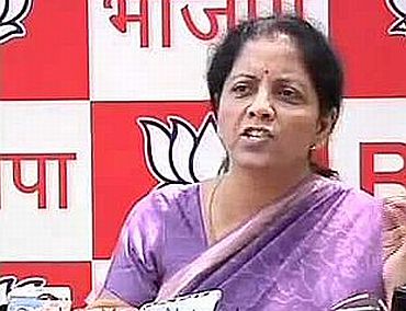 BJP spokesperson Nirmala Sitaraman