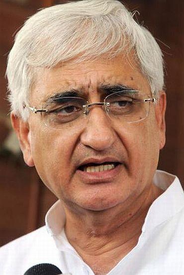 Law Minister Salman Khurshid