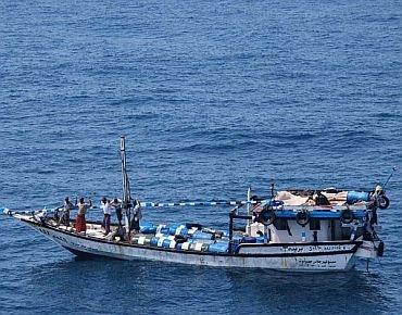 A file photo of a pirate boat