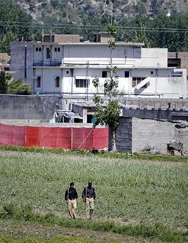 Osama's mansion in Abbottabad, Pakistan