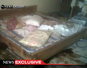 The bedroom in the house where bin Laden was killed