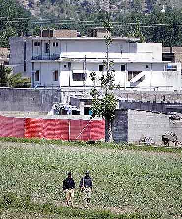 Osama's sprawling mansion at Abbottabad near Islamabad