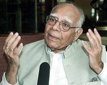 Bharatiya Janata Party Rajya Sabha MP Ram Jethmalani