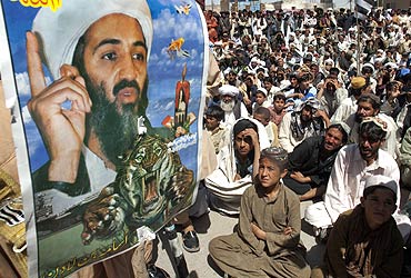 An anti-US rally on the outskirts of Quetta