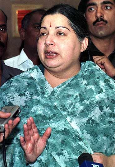 All India Anna Dravida Munnetra Kazhagam chief J Jayalalithaa