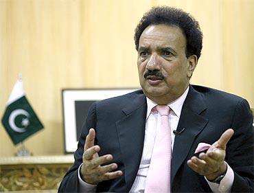 Pakistan's Interior Minister Rehman Malik