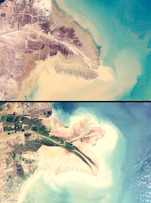 Top image taken on February 13, 1989. Lower image taken on June 20, 2009
