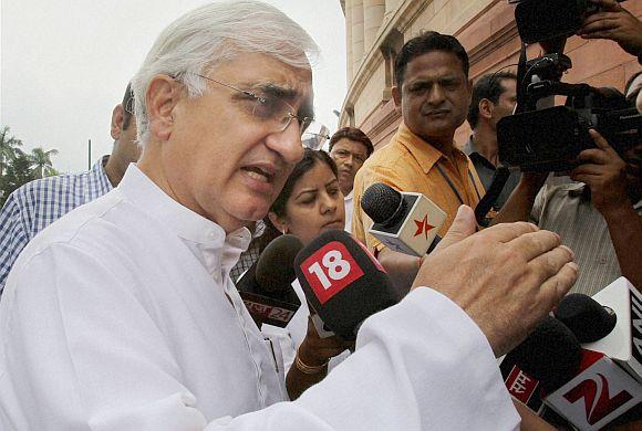 Law Minister Salman Khurshid