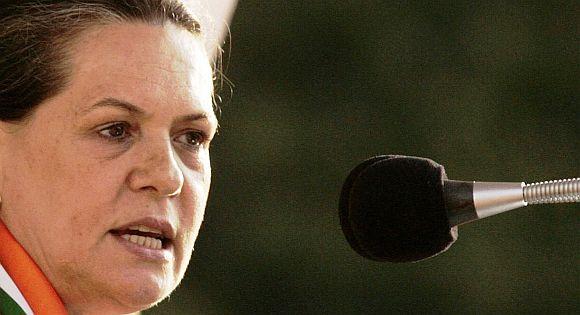 Congress president Sonia Gandhi