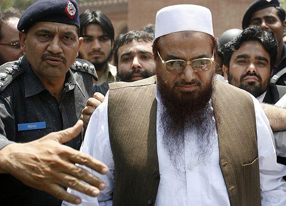 File picture of JuD chief Hafiz Saeed