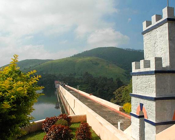 A view of the Mullaperiyar dam
