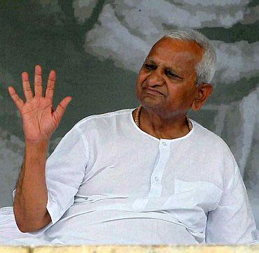 Anti-corruption crusader Anna Hazare