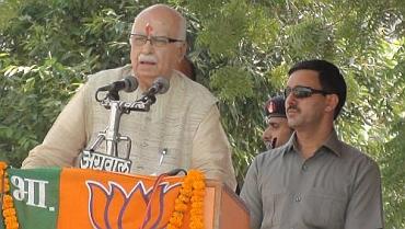 Advani's yatra reached Uttar Pradesh on Thursday