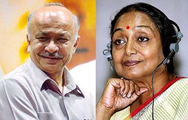 Former Maharashtra CM Sushil Kumar Shinde and Lok Sabha Speaker Meira Kumar