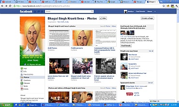 Bhagat Singh Kranti Sena's Facebook page