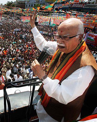 Advani on his Jan Chetna Yatra