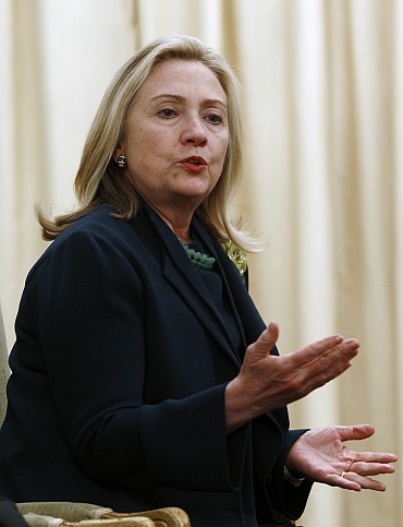 U S Secretary of State Hillary Clinton